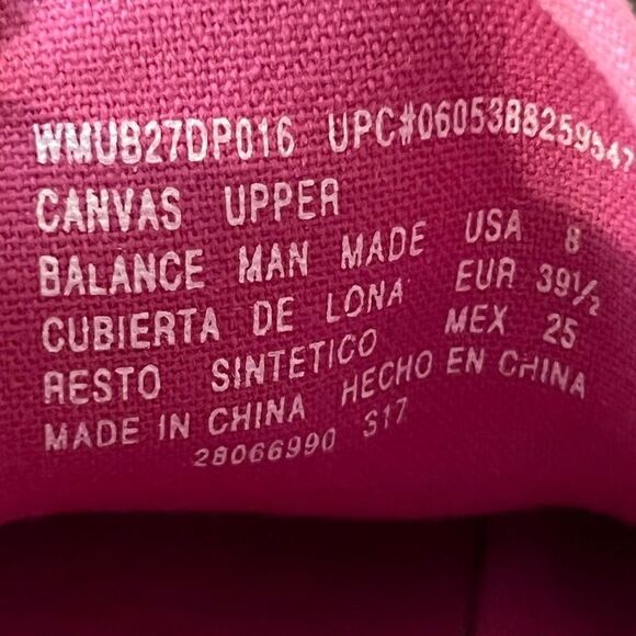 Womens Casual Pink Lace Up Sneakers / Size 8 - Picture 8 of 9